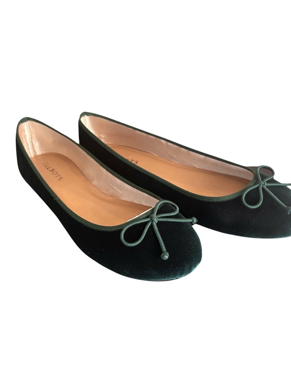 Forest Green Velvet Ballet Flats - Women Talbots